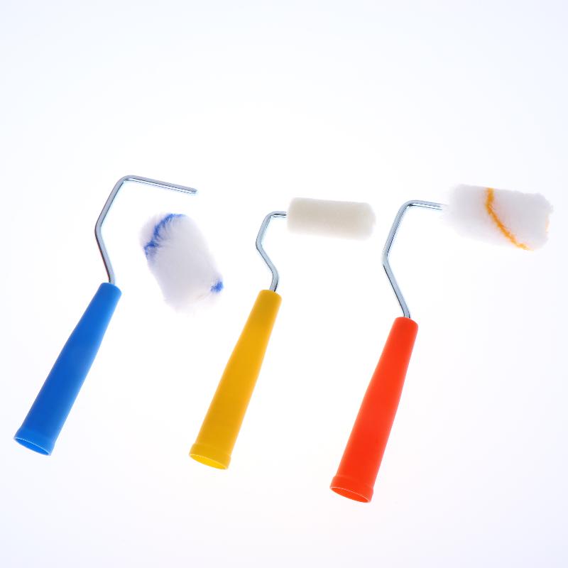 1Set High-Density Foam Paint Roller Paint Tray Liner Decor Tools 2 Inches Small Paint Roller Kit Home Painting Supplies Hardware