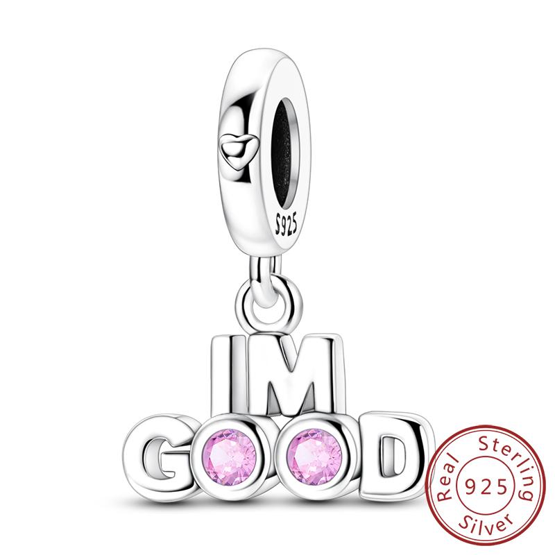 Charms Copper Shining Love Bear Elephant Apple Cherry Rose Charms Beads Fit Original Bracelet Pendant Woman Jewelry