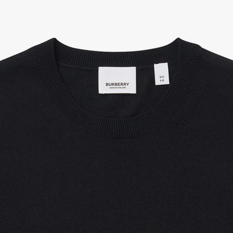 Burberry Damen S Merinowolle Strick Karomuster Flicken Bempton 8075008