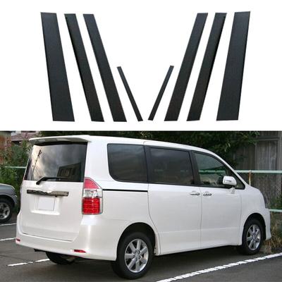 Car Pillar Posts Door Window Trim Cover Stickers Decal for Toyota Noah R70 Voxy 2008-2013 Auto Styling
