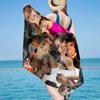 Music Pop Ayliva Fashion Beach Towel, Super Soft Microfiber, Gift for Her/Him, Birthday, for Pool, Beach, Travel, Home Decor Fan Gifts