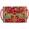 Clutch Bags for Women Jaipuri Rajasthani Handmade Embroidery Mirror Work Stylish Sling Bags for Women Cross Body Bags for Ladies and Girls - 22X16 Cm