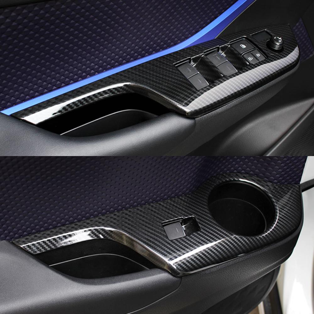 Car Accessories for Toyota C-HR CHR AX10 2016-2022 Window Control Panel Lift Button Trim Sticker Cover Frame