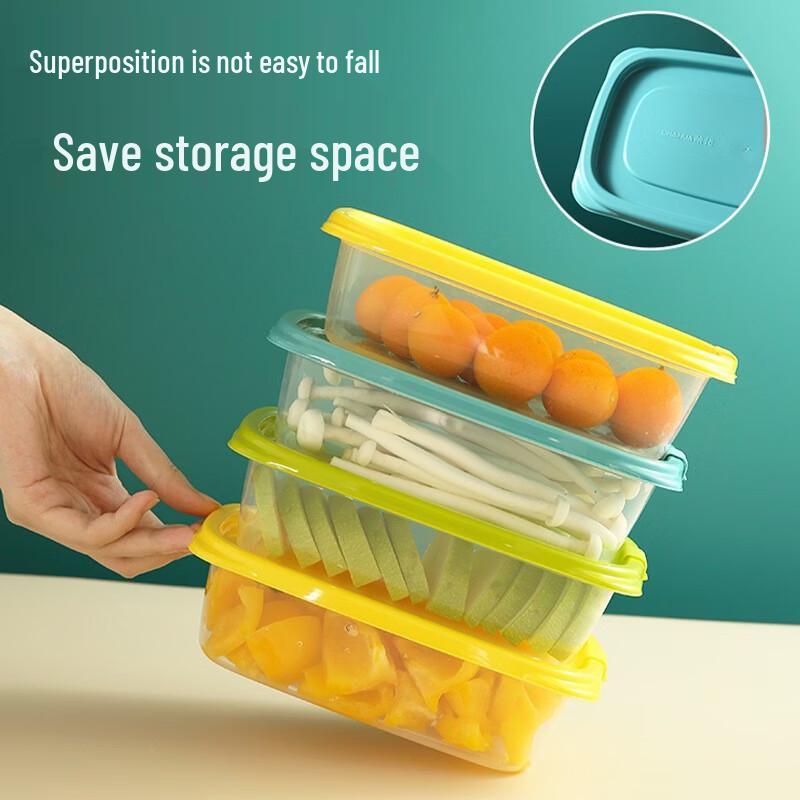 CHAHUA 830ml Plastic Food Storage Containers, Set of 6