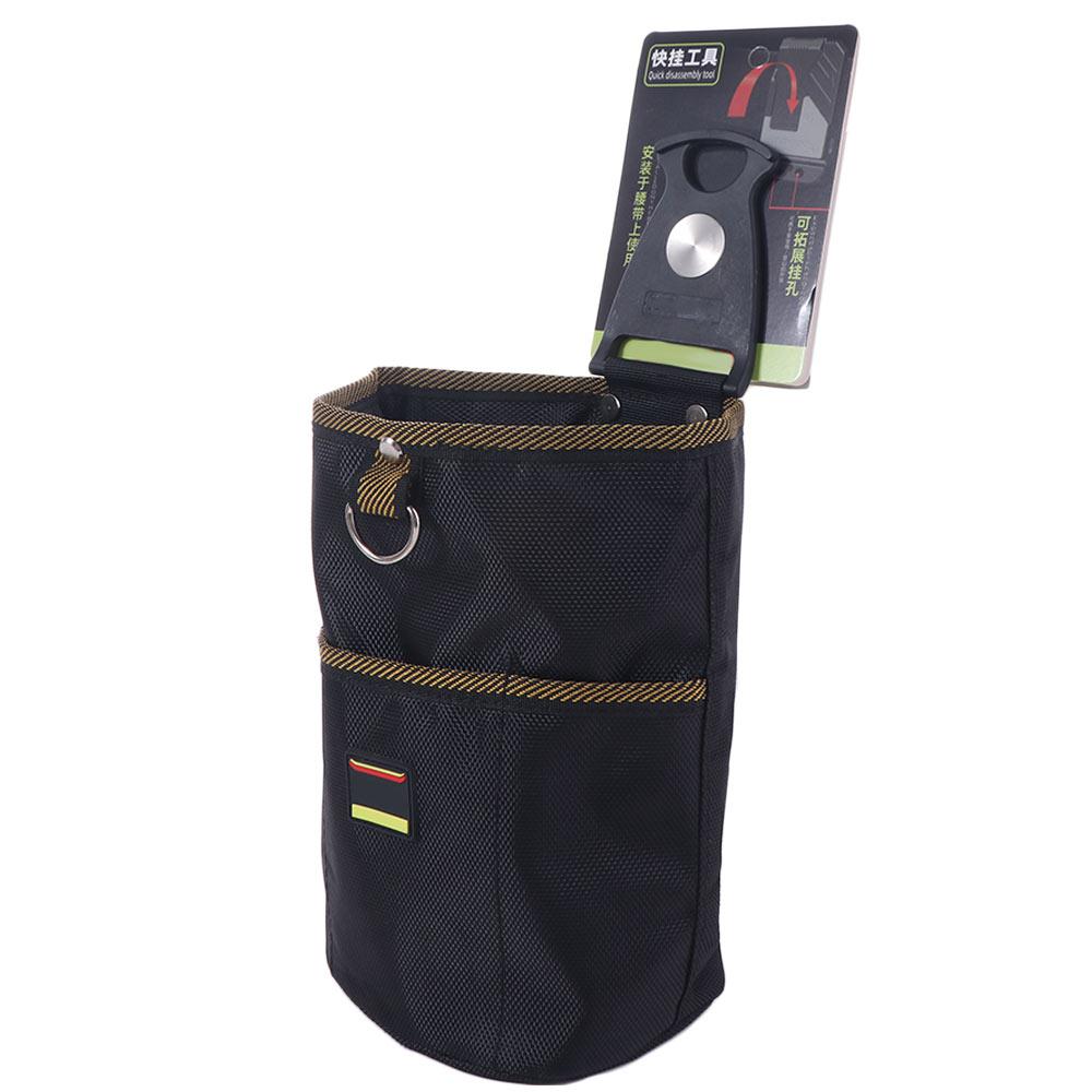 Removable Electrician Tools Storage Bag Waist Hanging Nail Bag Nylon Tool Waist Bag  Parts Bag