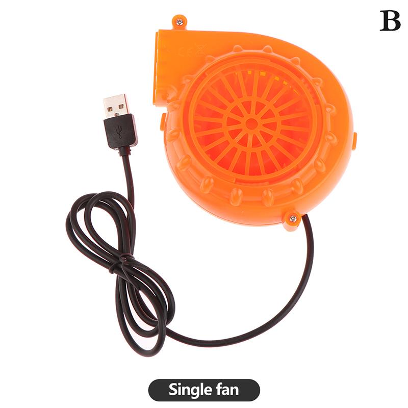 6V Battery Box Cooling Fan for Cartoon Doll Dinosaur Suit Inflatable Micro Blower USB Interface Fan