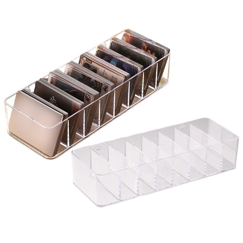High Capacity Card Storage Box Dividers Idol Photo Container Photo Card Organizer  Photocard