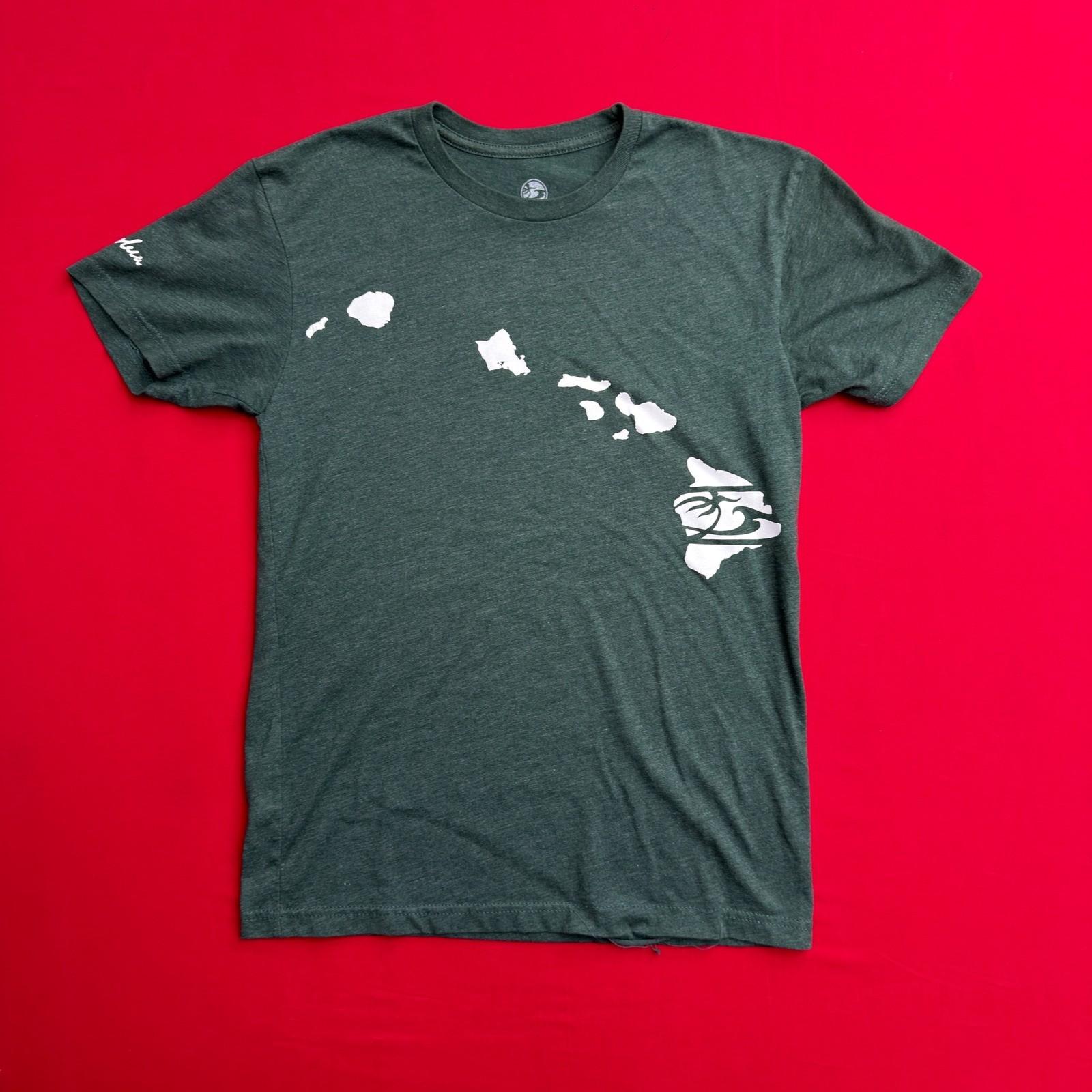 Honolua Surf Co Mens Hawaii Islands Graphic T-Shirt Green Small XXXXL