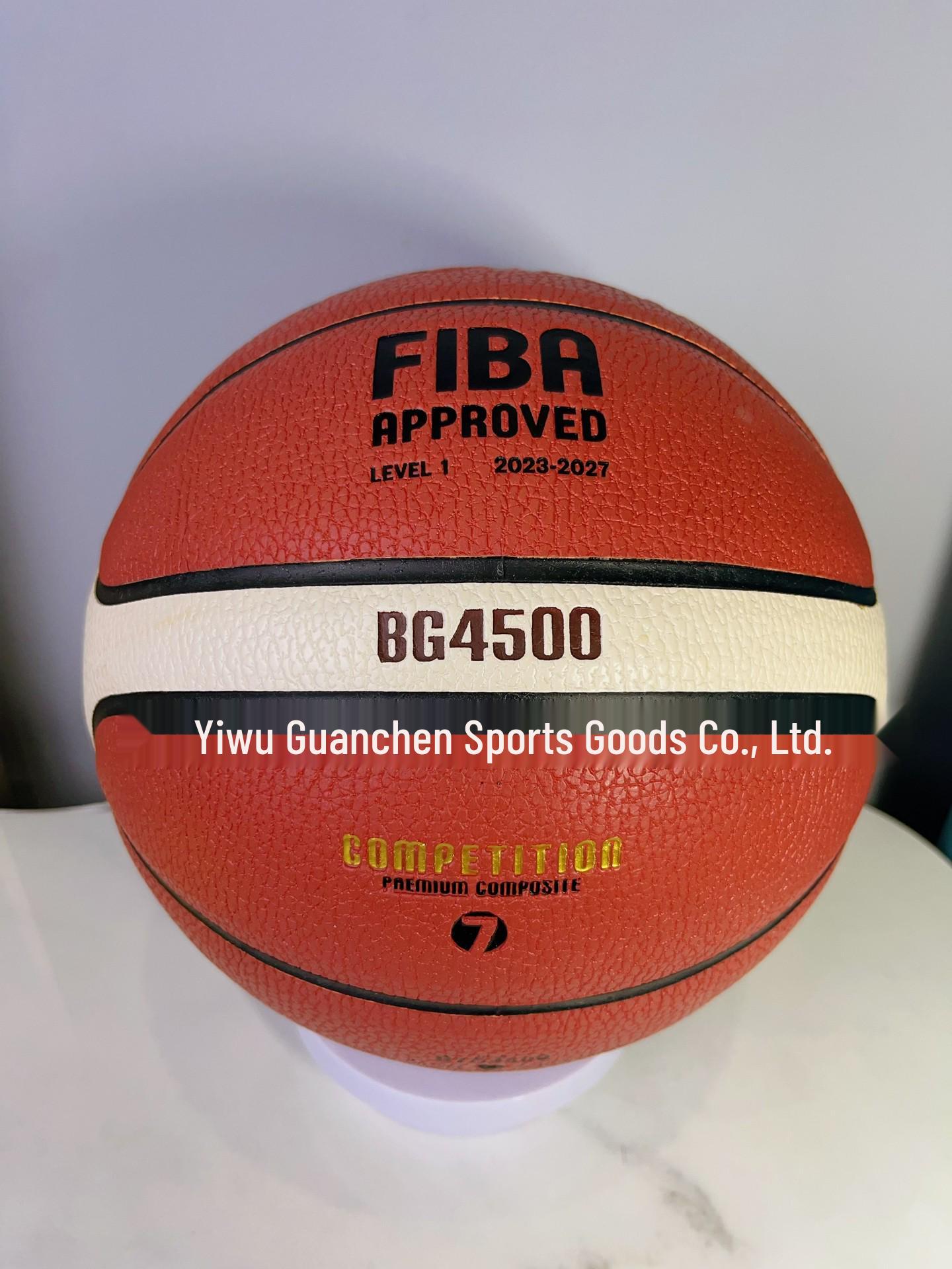 Durable PU BG4500 Size 7 Standard Indoor Competition Basketball for Adults Size 7 Standard