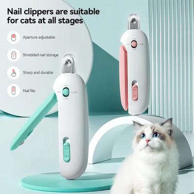 Professional Cat Dog Nail Clippers Safe Comfortable Pet Nail Trimmer with Adjustable Hole Pet Hair Clippers Pet Care Trim