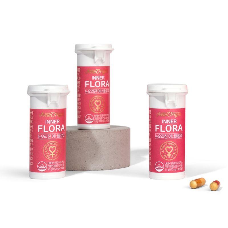 New Origin Inner Flora Gift Set 30cp x 3