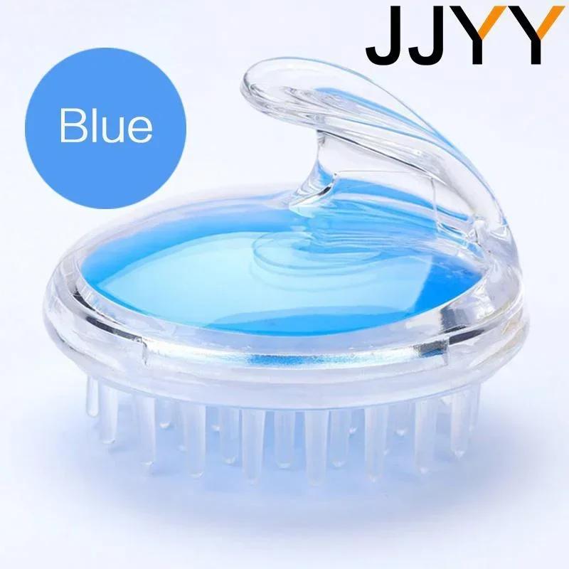 JJYY Portable Silicone Shampoo Brush Handheld Round Soft Scalp Massage Brush Bath Massage Brush Hair Shower Brush Comb