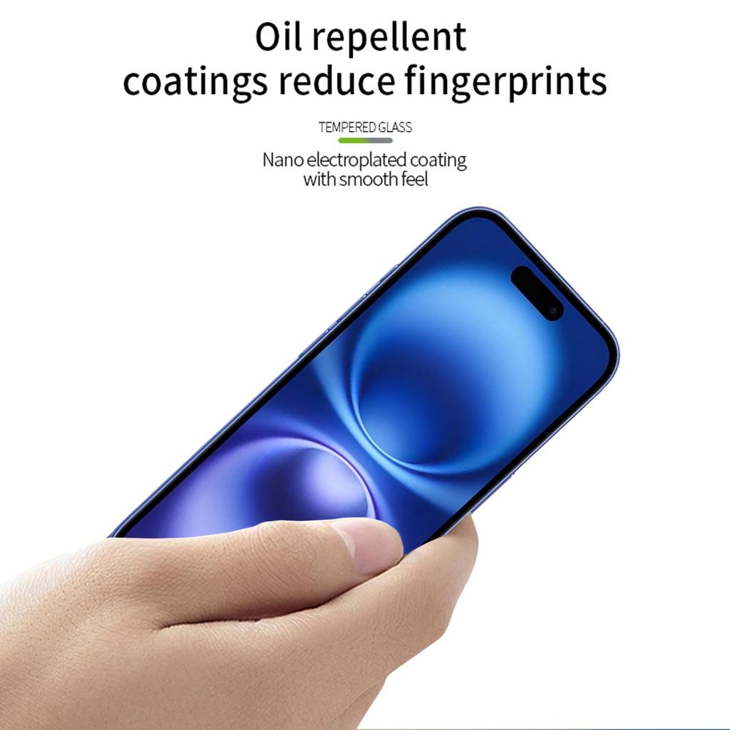 For iPhone 17 Screen Protector MOFI 9H Full Glue Full Coverage High Aluminum-Silicon Glass Film