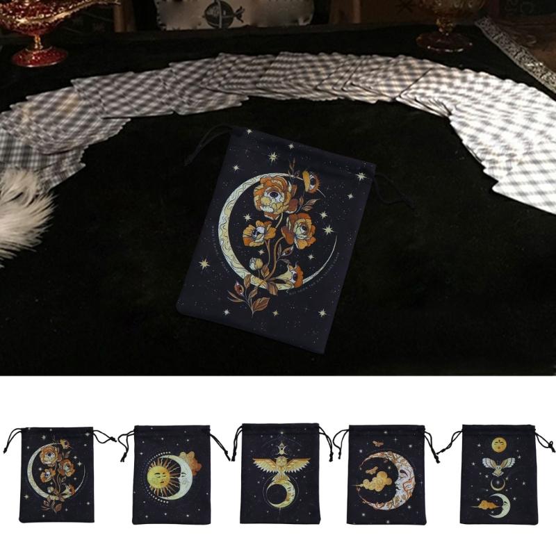 Samt Kordelzugbeutel Tarot Orakelkarten Runenbeutel Geschenktasche Schmuckbeutel
