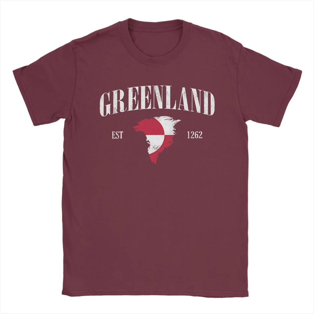 Support Greenland Est 1262 T Shirt Summer Popular T Shirts Unisex Cotton O Neck 4xl 5xl 6xl Top Tees Short Sleeve Y2k Fun Tshirt