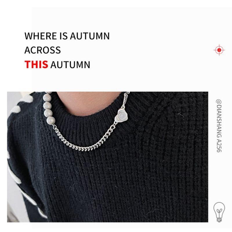 Brand Long-sleeved Base Shirt New Style Underwear Autumn and Winter Men's Sweater Trendy