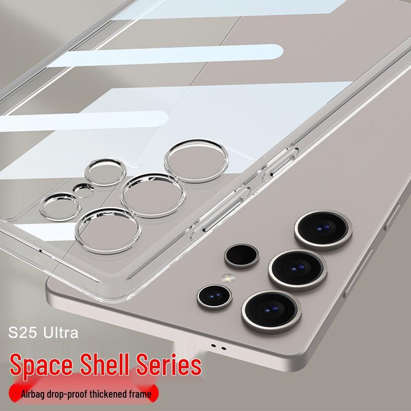 Samsung S25 Ultra Transparent Case: Solid Color, Fashionable, Simple, Protective Cover