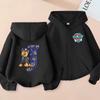 PAW Patrol Child Cardigan Hooded Jacket Cartoon Chase Letters A-Z Printed Polyester Outerwear Summer Casual Clothing Kids Gifts