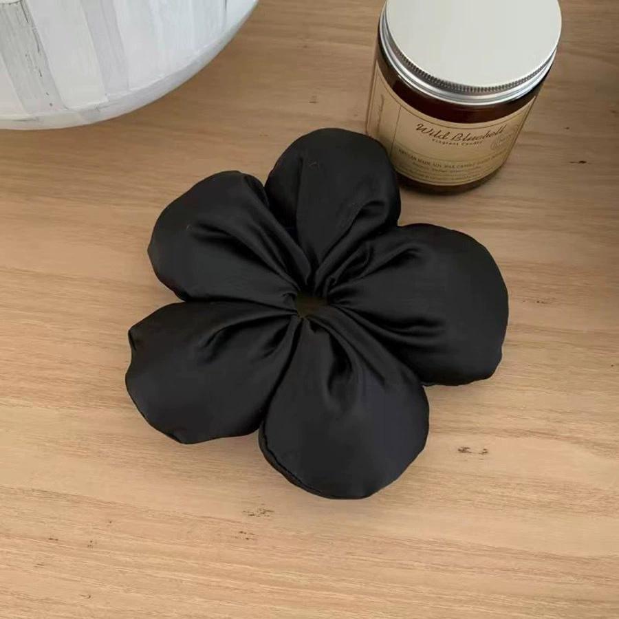 4PCS Elegant and Cute Sponge Flower Hair Hoop, Large Intestine Hoop, Head Rope, Meatballs, Scalp Tendons, Hair Rope