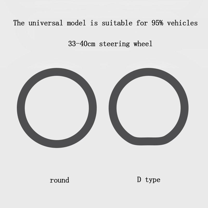 Soft Silicone Steering Wheel Cover Wear-resistant Tire Pattern Car Accessories Auto Protective Decoration Steering Wheel Cover