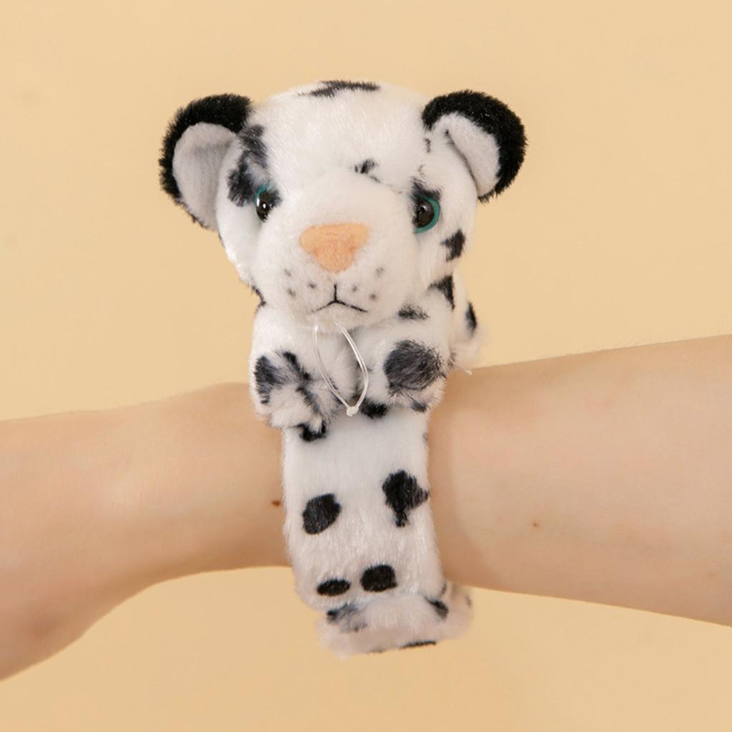 Adorable Plush Slap Bracelet Stuffed Animal Hugger Wristband Comfortable Snap Wrist Band for Kids Role Play Accessory