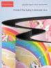 Children's Umbrella for Boys and Girls, Lightweight Model for Elementary School Students, Safe Rounded Corner Rainbow Umbrella for Kindergarten Kids