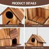 Incubation Box Bird Breeding Box Thickened Hanging Birdhouse Wooden Bird House  Backyard