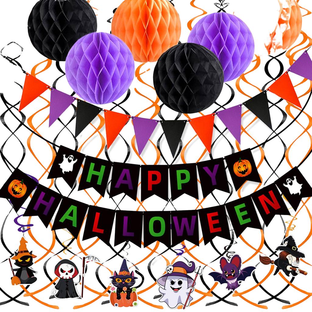 Theme Party Decoration Flag Pulling Cake Plaque Sticker Set