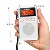 2025 Mini Portable Radio FM/AM/SW, Operates on 2 AA Batteries, Features Backlit Buttons for Nighttime Use, Digital Clock, Alarm Clock, and Sleep Timer