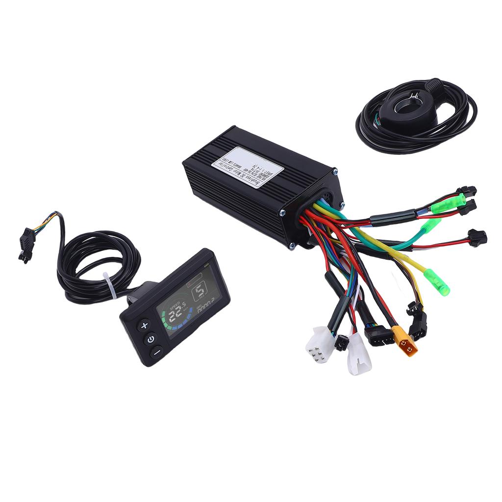 Electric Bike Controller Kit 36V 48V 26A 3 Mode Controller with 130X Thumb Throttle S869 Color Displ