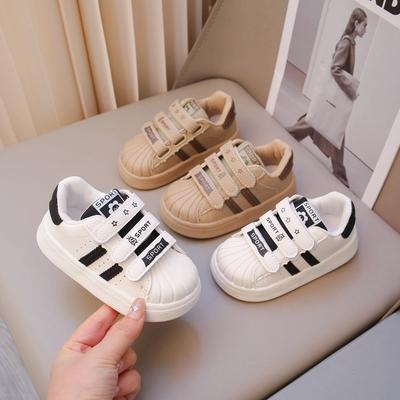 Baby Shell Head Shoes Spring and Autumn Casual Board Shoes Boys Baby Soft-soled Toddler Shoes Girls Sports Shoes Single Shoes
