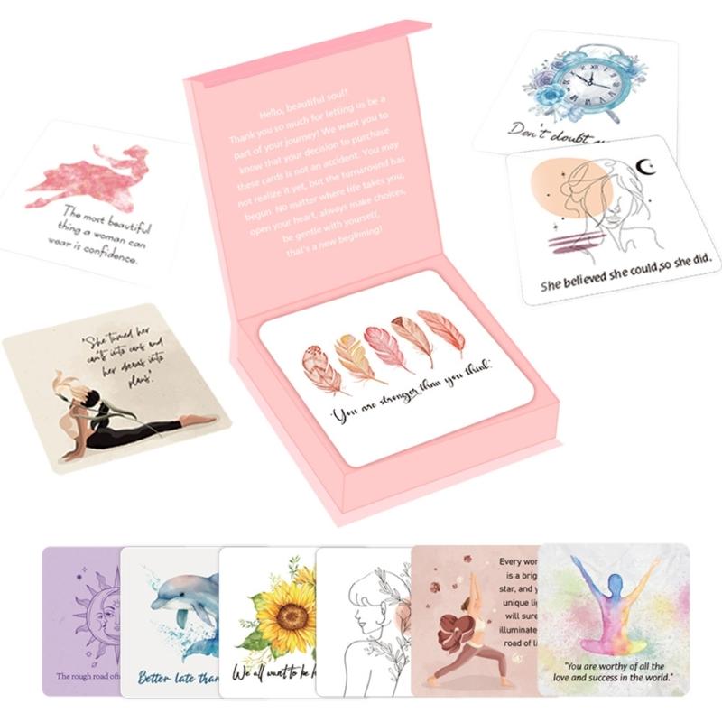 

Bundle of 50 Uplifting Greeting Cards Overflowing with Positive Affirmations and Motivating Quotes Inspire Women 1