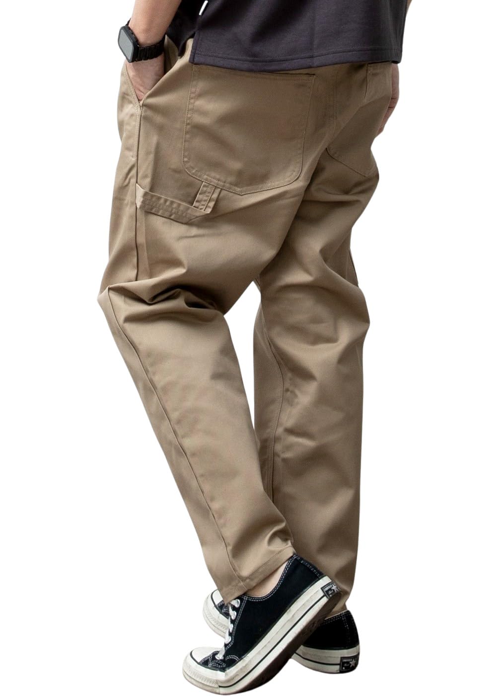 [GENUINE Dickies] Painter Pants Men s Easy Pants Elastic Waist Men s 18. Beige L