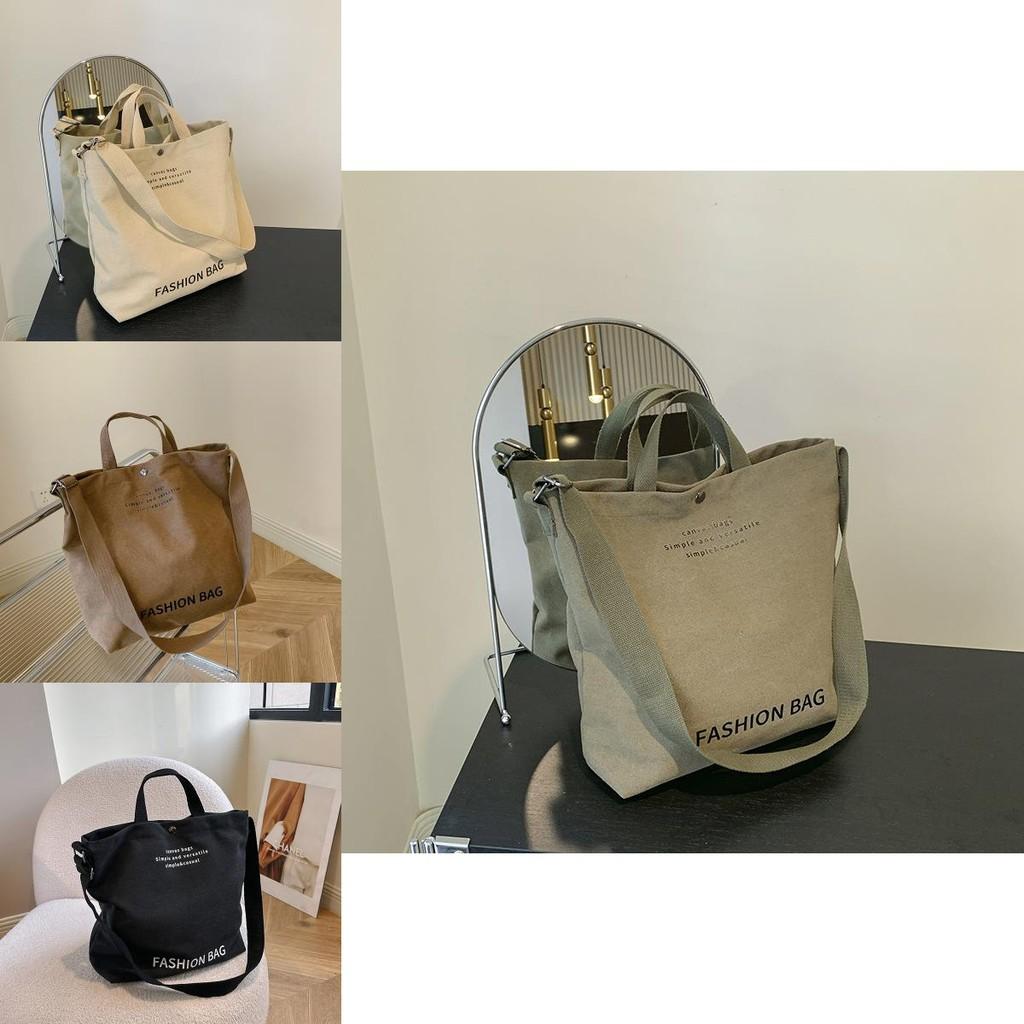 Large Capacity Stylish Canvas Shoulder Bag For Women Ideal For Autumn Commutes