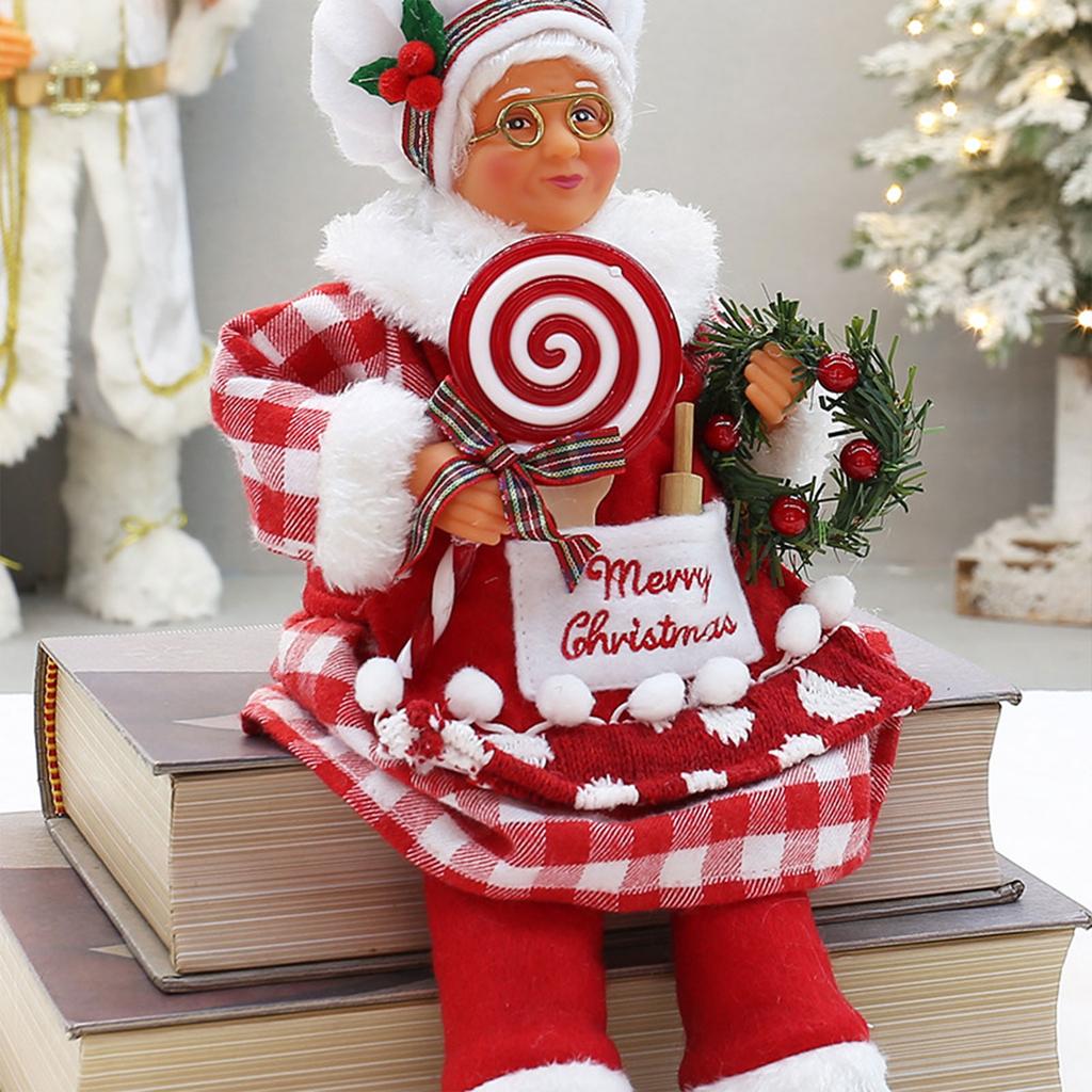 Christmas Chef Santa Claus Figurine Novelty Christmas Santa Chef Display Piece Adds Charm To Any Room Decoration