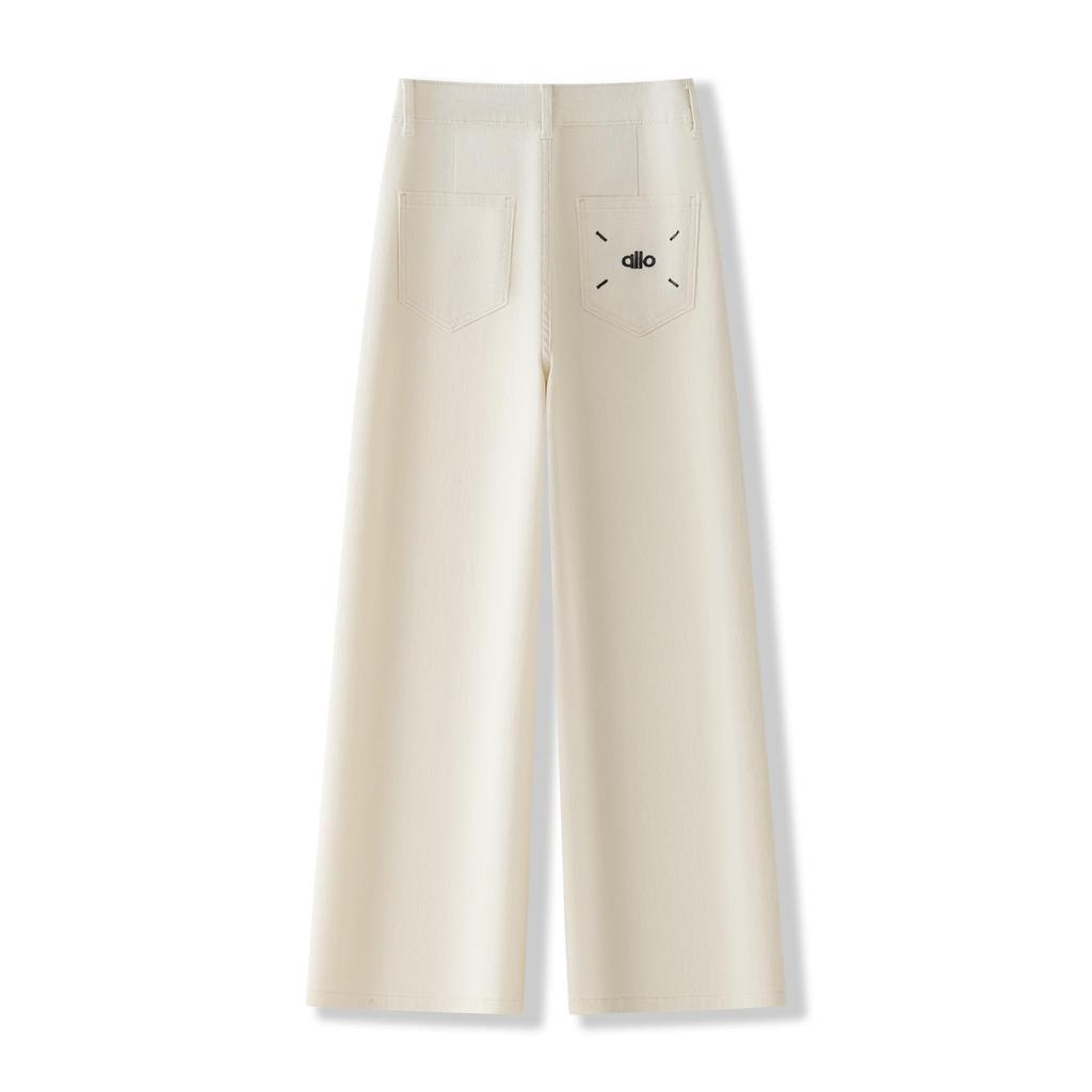 Women's 2026 High-Waisted Stylish Slimming Pants - Versatile Narrow, Wide, or Straight-Leg for Spring/Autumn