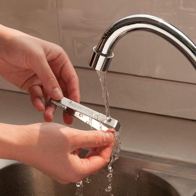 1pcs Stainless Steel Fish Bone Tweezers Tongs Kitchen Tweezers Fish Bone Plucking Clamp Kitchen Gadgets Tools CFQJ009