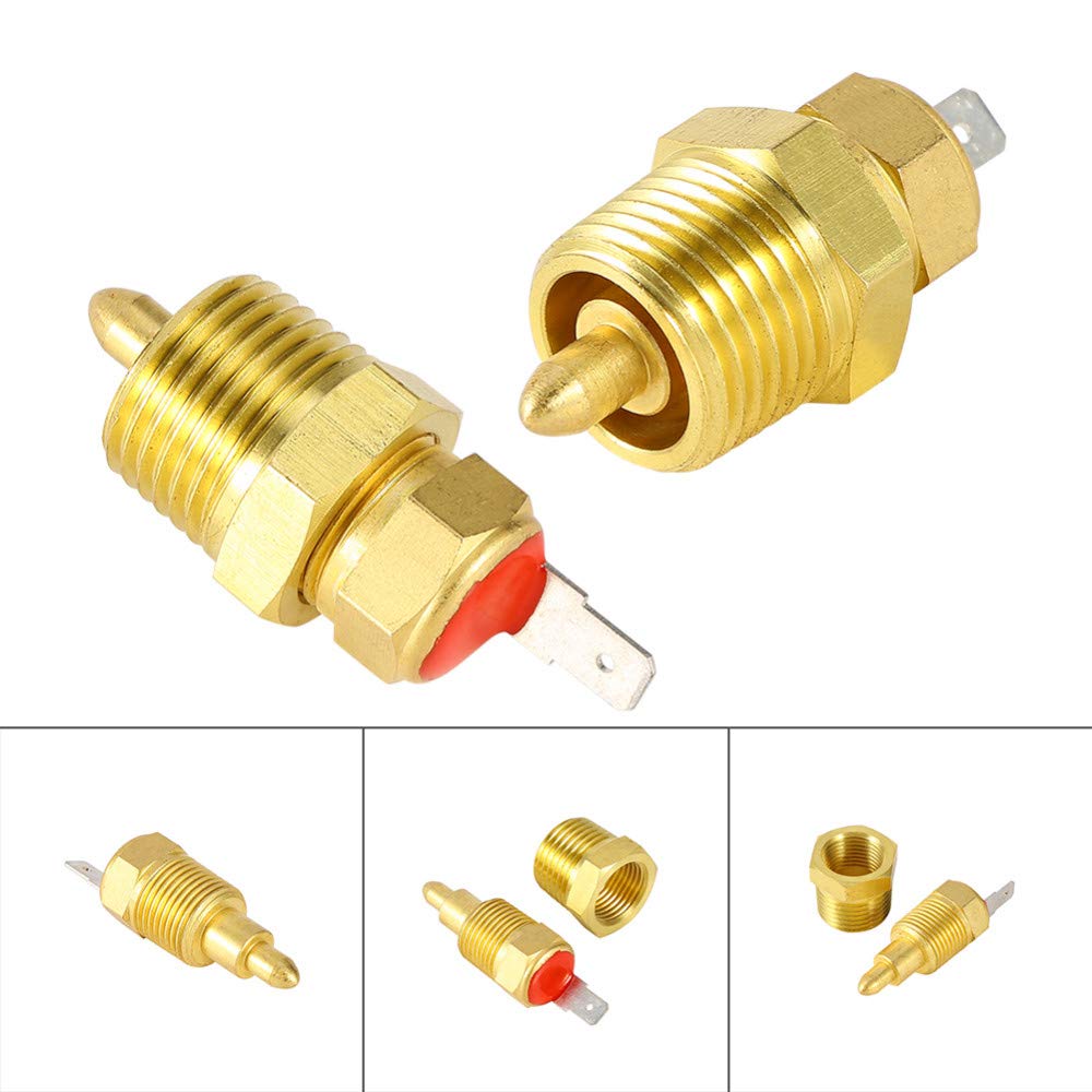 Fan Thermostat Temperature Switch, 195 to 210 Degree Electric Engine Cooling Fan Thermostat Temp Switch 3/8'' NPT