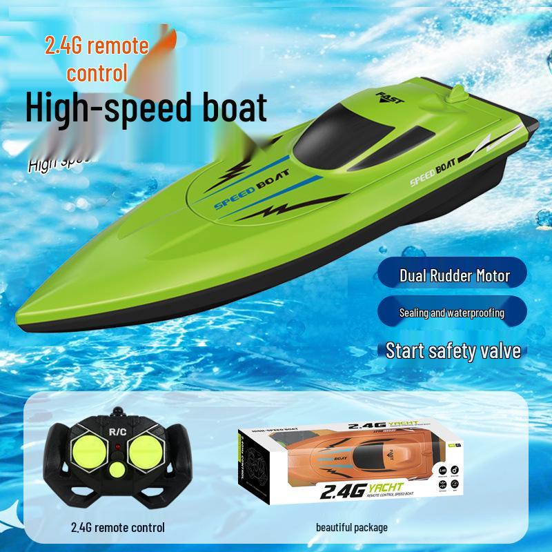 

Радиоуправляемый электрический катер 2.4G для детей - Водный соревновательный радиоуправляемый игрушечный катер