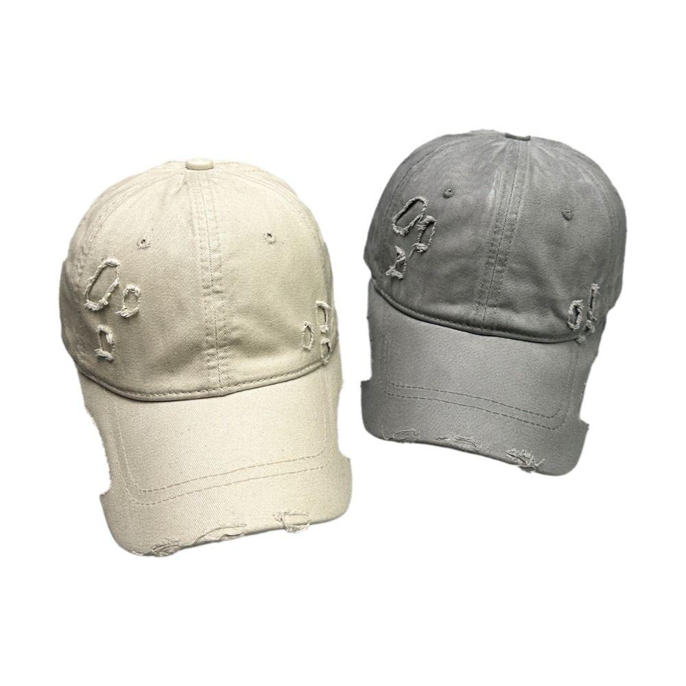 Fashion Broken Style Baseball Cap Versatile Adjustable Sun Hat Breathable UV Protection Baseball Hats for Spring Summer Bonnet