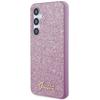 Guess Guhcs24Mhggshu S24+ S926 Fioletowy/Purple Hardcase Brokatowy Napis
