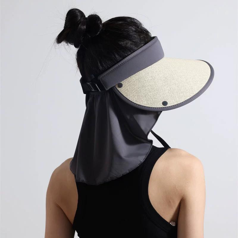 Summer Outdoor Wide Brim Sun Hat Foldable Portable Bucket Hat Women’s Fashion for Beach and Travel