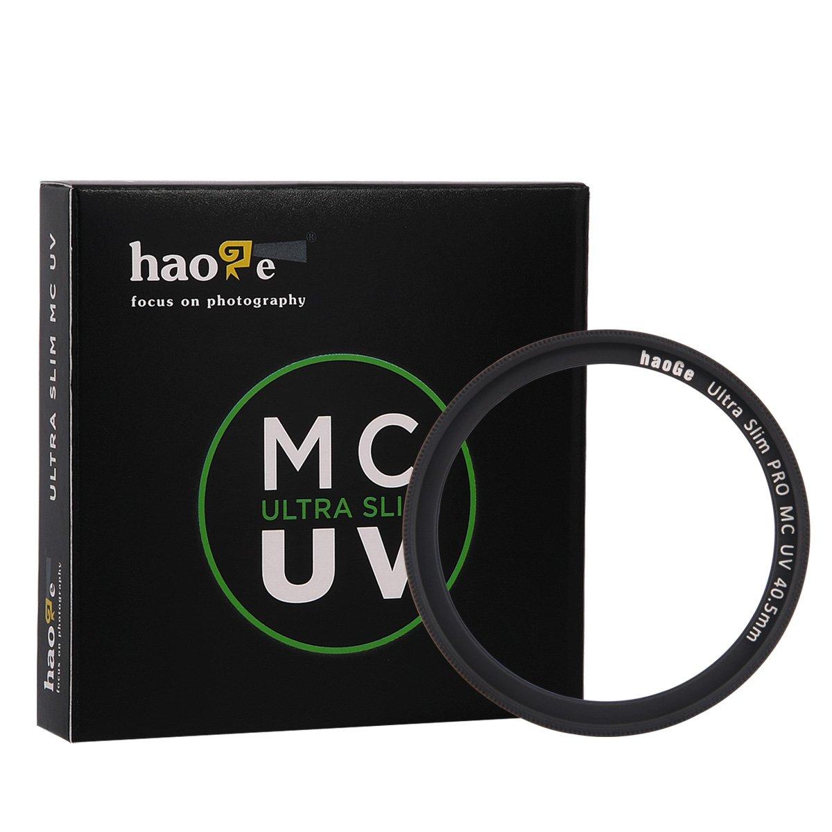 

Haoge Ultra Slim MC UV Protection Ultraviolet Lens Filter for Sony Alpha NEX 5 6 Mirrorless SLRs with SELP1650 Lens 40.5mm Multi-Coated a6500, a6300,