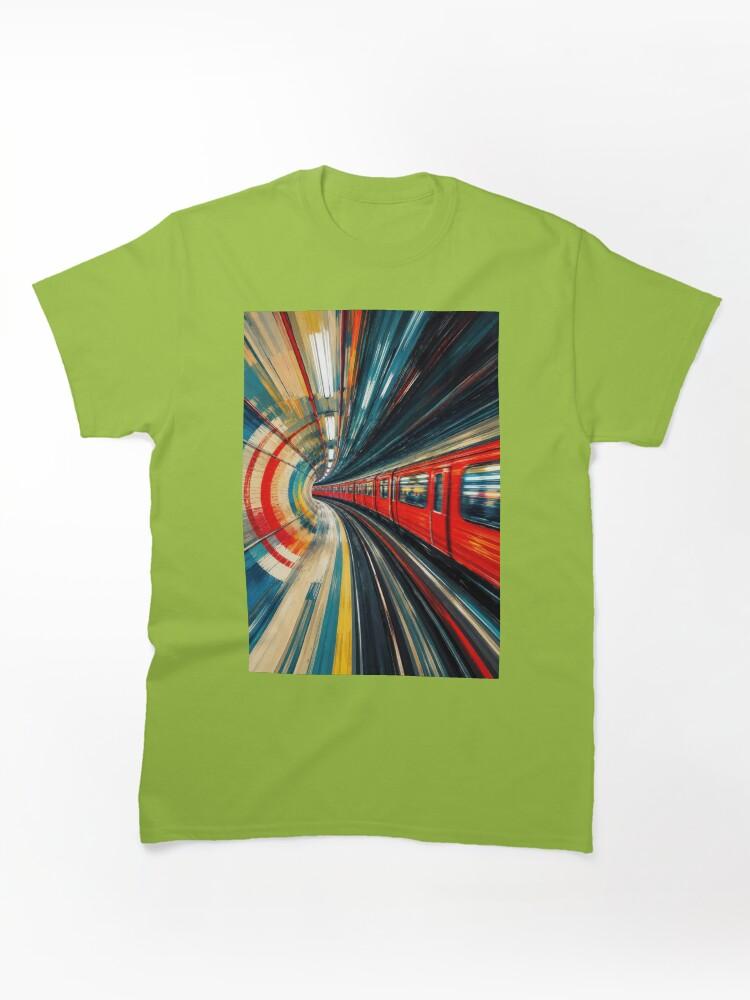 Metro Speeding Though: A London Subway Train #3 Classic T-Shirt