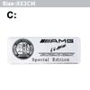 CRT1 1PCS Car Aluminum Sticker Emblem Badge Decals Accessories CFXMBT-BECH23 For Mercedes Benz W204 W205 B/C/E/S Class GLC GLE CLA