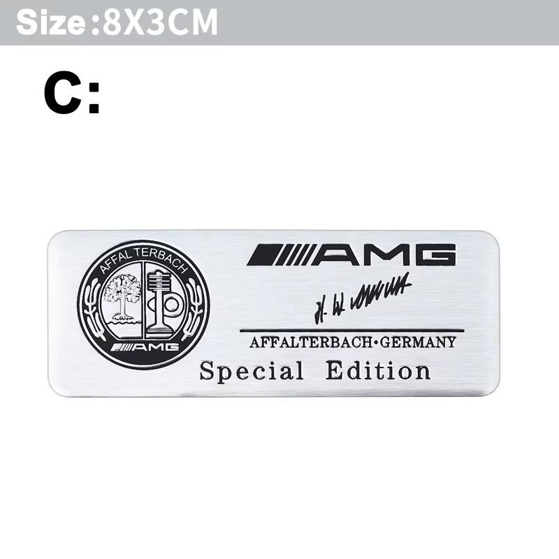 CRT1 1PCS Car Aluminum Sticker Emblem Badge Decals Accessories CFXMBT-BECH23 For Mercedes Benz W204 W205 B/C/E/S Class GLC GLE CLA