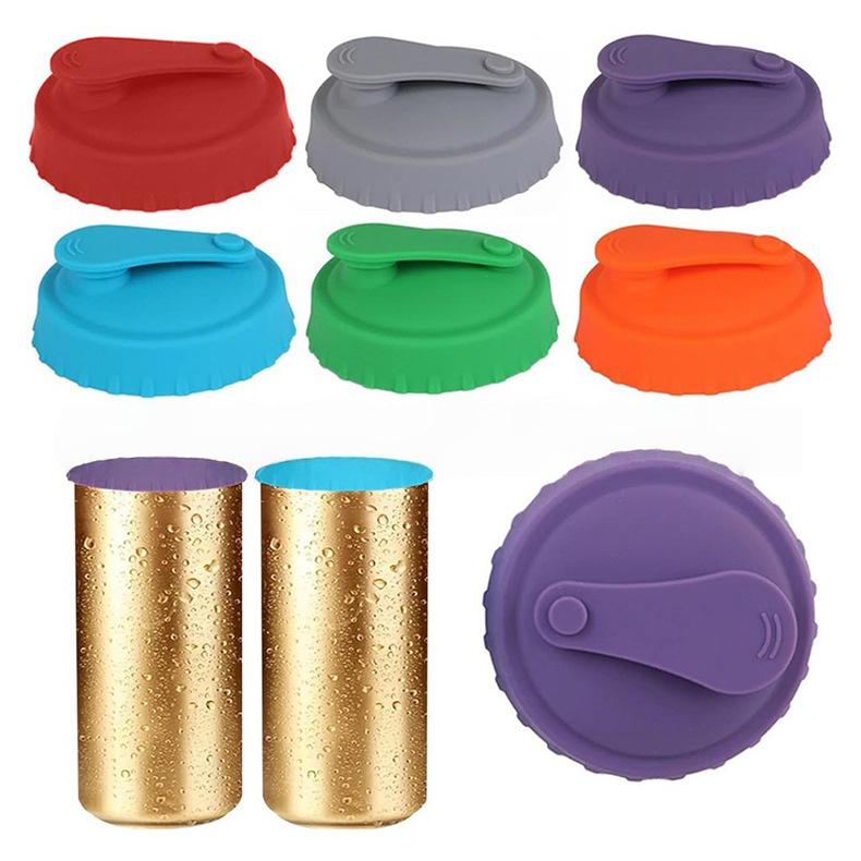 The New Best-selling Silicone LIDS for Cans Soda Cans Cups Cola Seals and Beer Bottles Are Reusable and Easy To Use Cup Holders 5