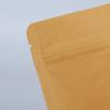 High-Definition Windowed Kraft Paper Self-Sealing Stand-Up Pouch for Tea or Food Packaging
