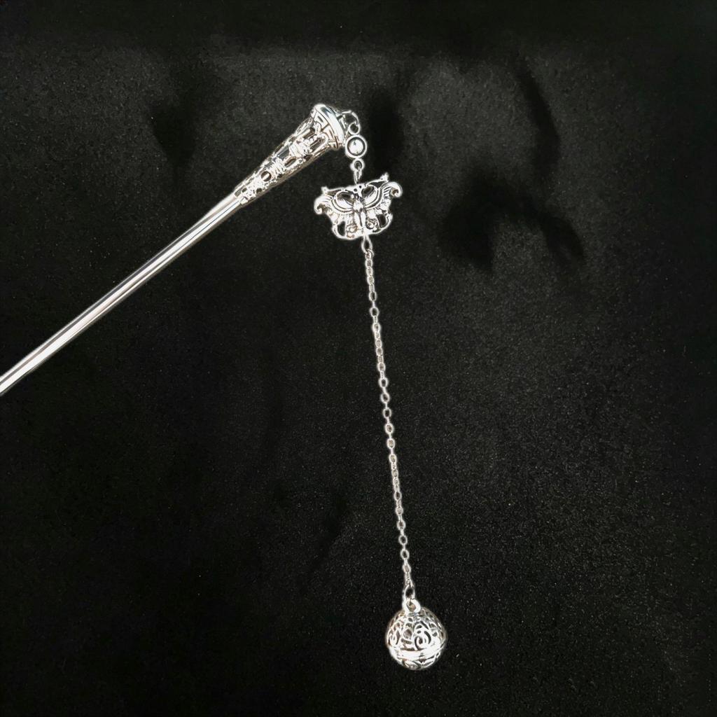 Ancient Style Silver Tassel High-End Chinese Hairpin