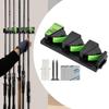 Wall Mounted Fishing Rod Rack Wall Fishing Pole Management Holders Angling Equipment Organization Accessories For Husband Dad
